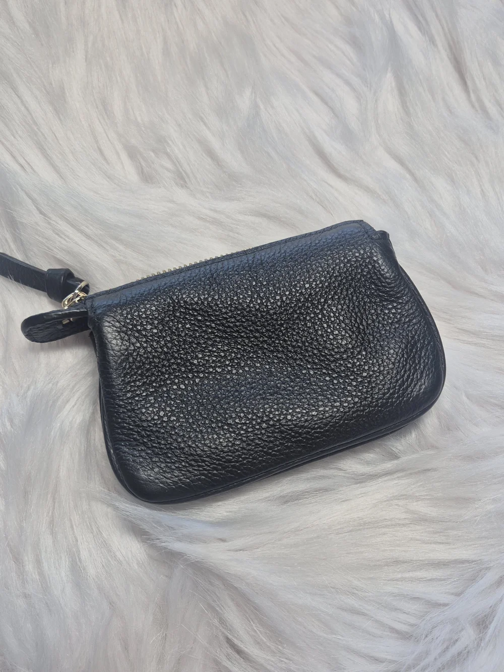 New Women’s Kate Spade Change Purse / Card Case – Black Leather